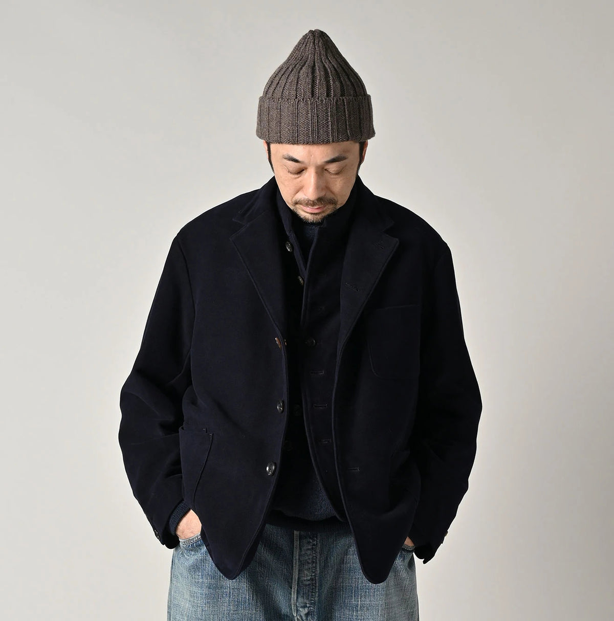 45R Cotton Flannel 908 Jacket Cardigan