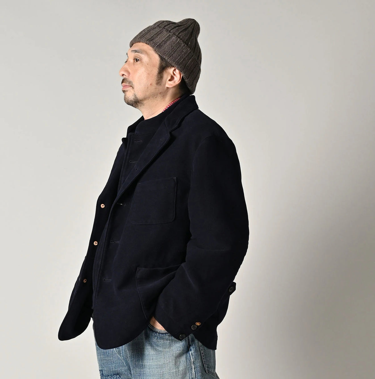 45R Cotton Flannel 908 Jacket Cardigan