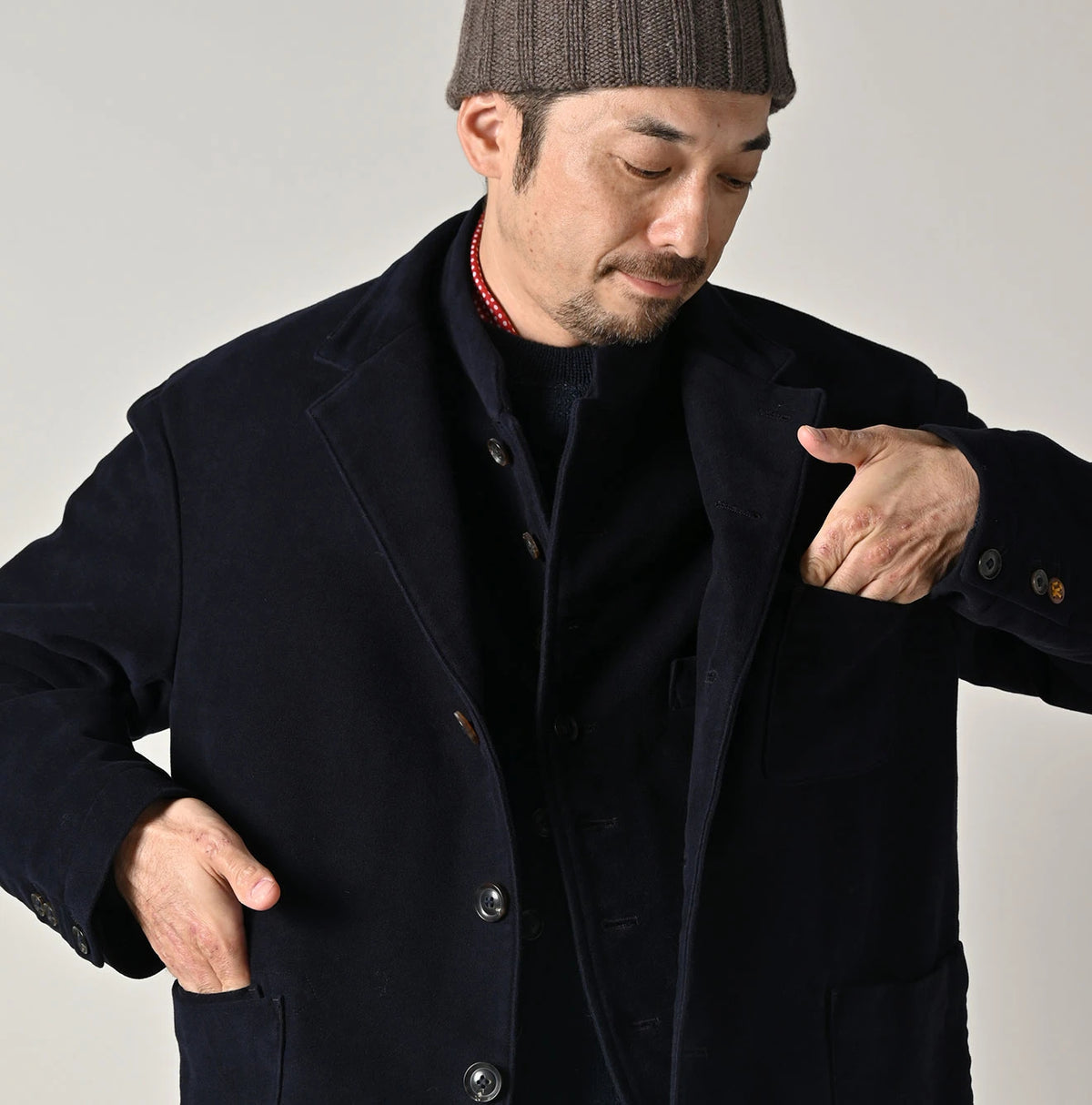 45R Cotton Flannel 908 Jacket Cardigan