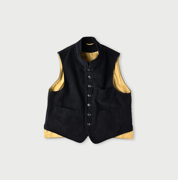 45R Cotton Flannel 908 Stand Collar Vest