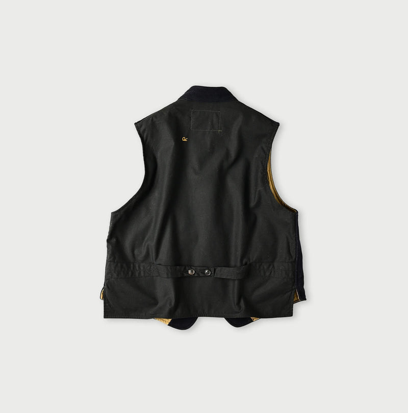45R Cotton Flannel 908 Stand Collar Vest - Image 14