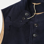 45R Cotton Flannel 908 Stand Collar Vest