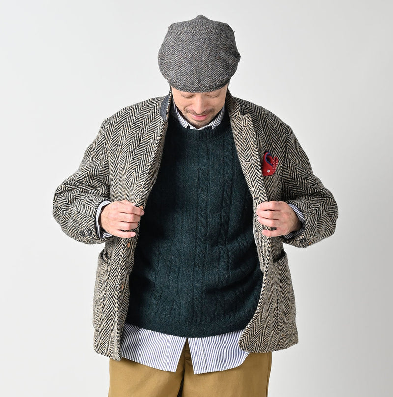 45R Donegal Tweed 908 Jacket Cardigan