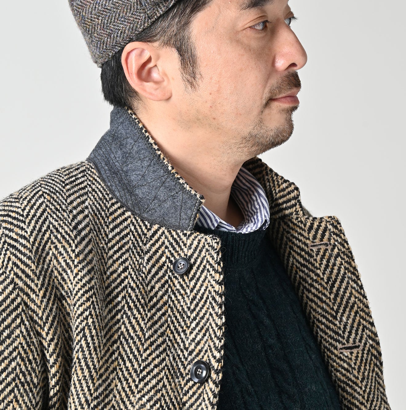 45R Donegal Tweed 908 Jacket Cardigan