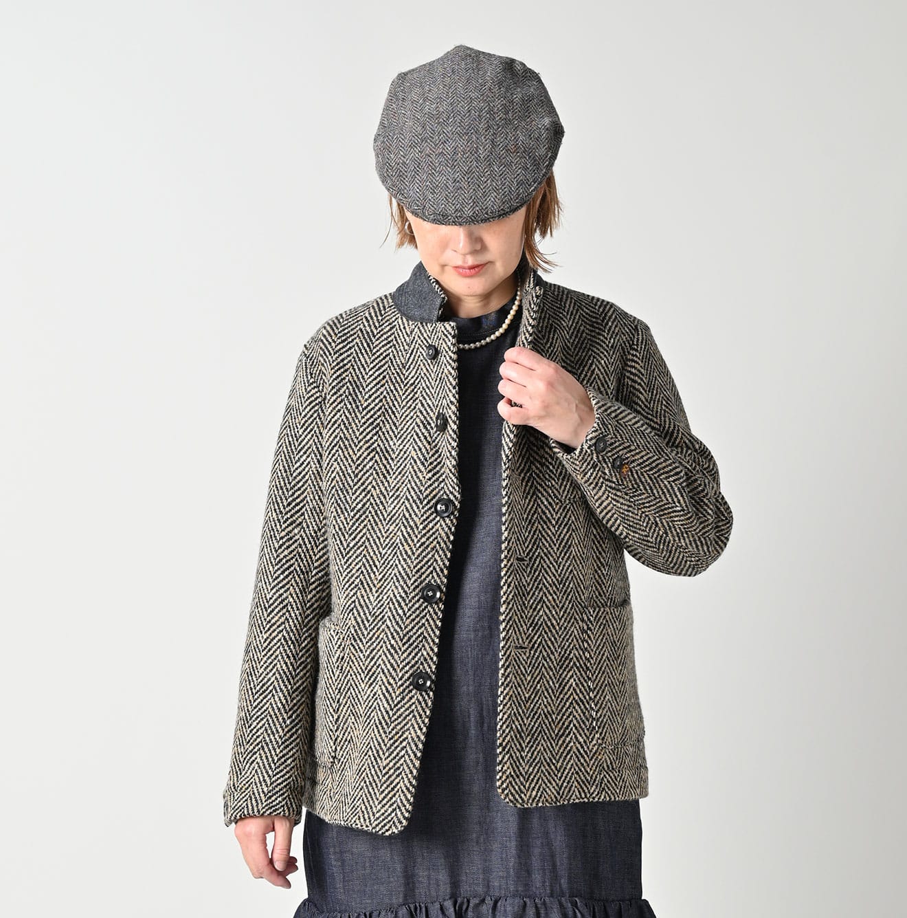 45R Donegal Tweed 908 Jacket Cardigan