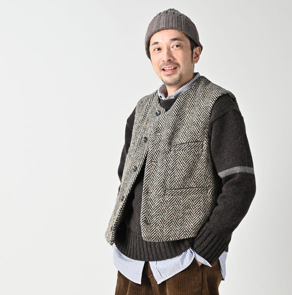 45R Donegal Tweed 908 Vest