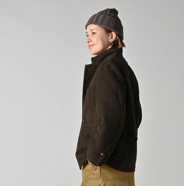 45R Cotton Flannel 908 Jacket Cardigan (Top-dyed)