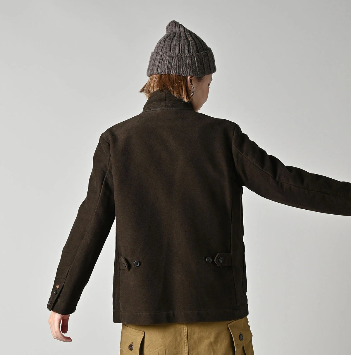 45R Cotton Flannel 908 Jacket Cardigan (Top-dyed) - Image 6