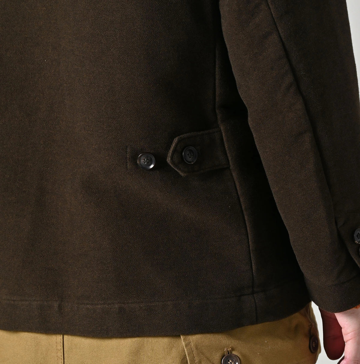 45R Cotton Flannel 908 Jacket Cardigan (Top-dyed)