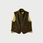 45R Cotton Flannel 908 Stand Collar Vest (Top-dyed)