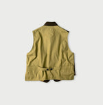 45R Cotton Flannel 908 Stand Collar Vest (Top-dyed)