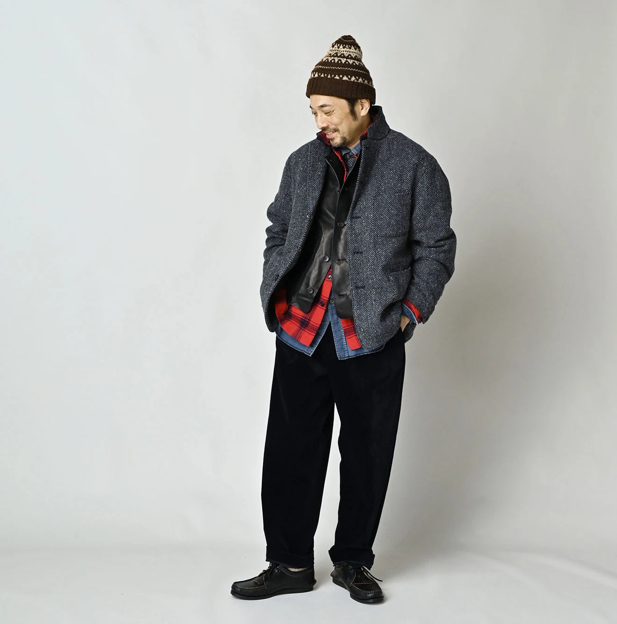 45R Donegal Tweed 908 Jacket Cardigan