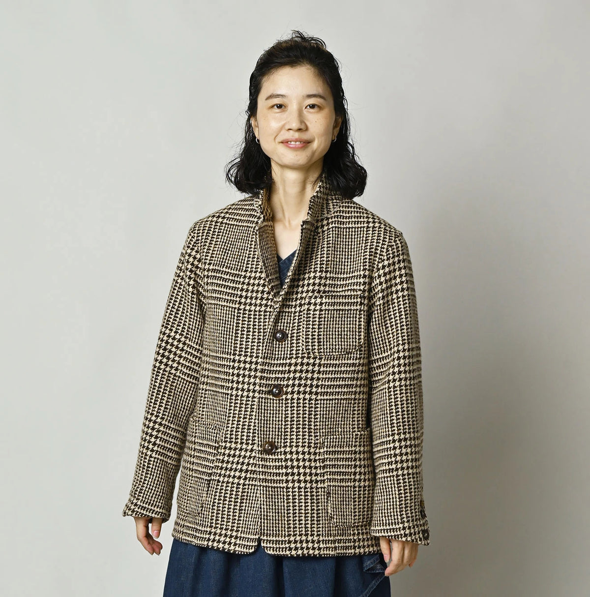 45R Donegal Tweed 908 Jacket Cardigan
