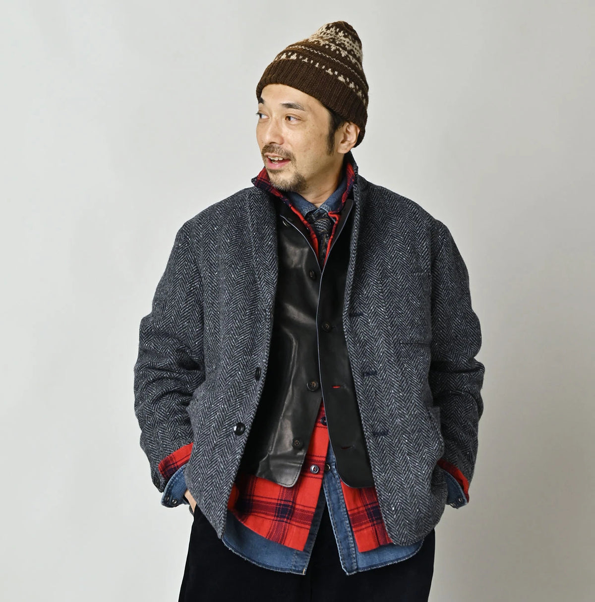 45R Donegal Tweed 908 Jacket Cardigan