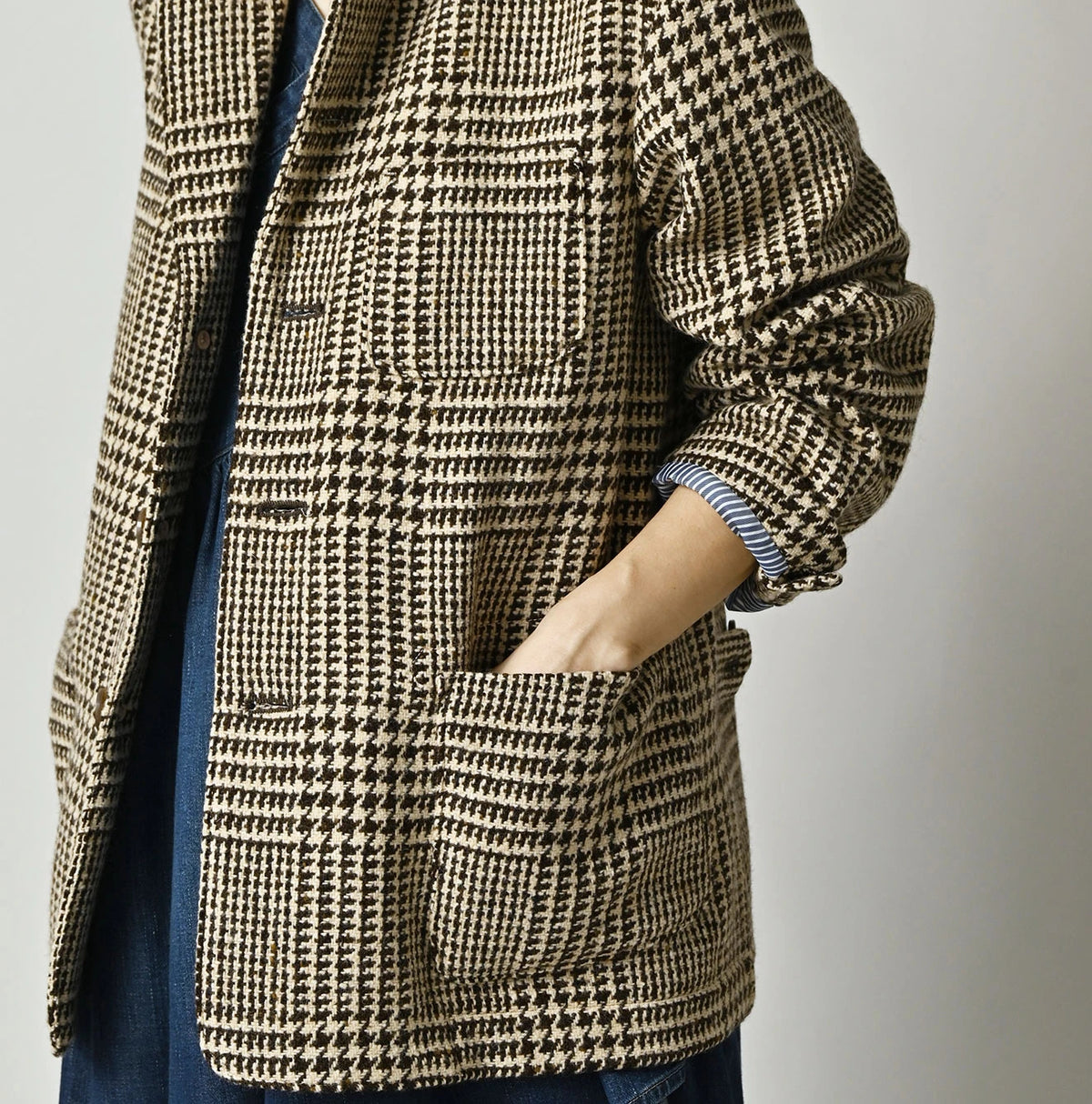 45R Donegal Tweed 908 Jacket Cardigan