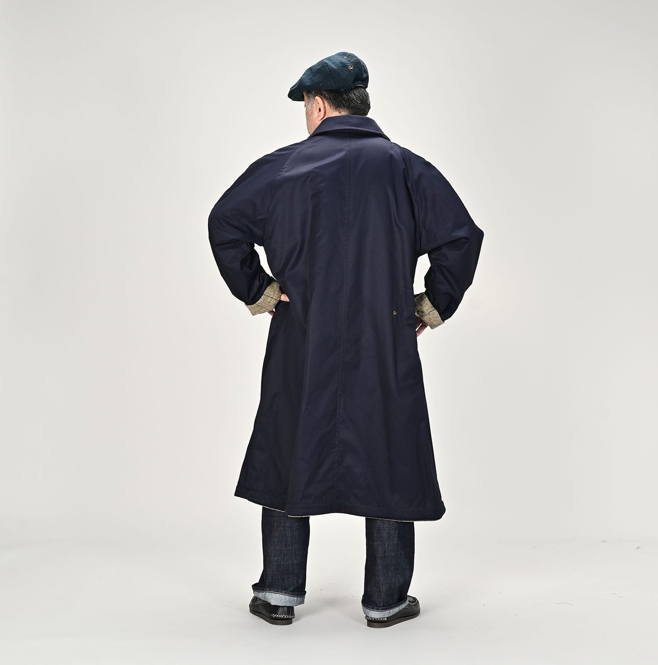 45R Gabardine Tweed 908 Reversible Coat