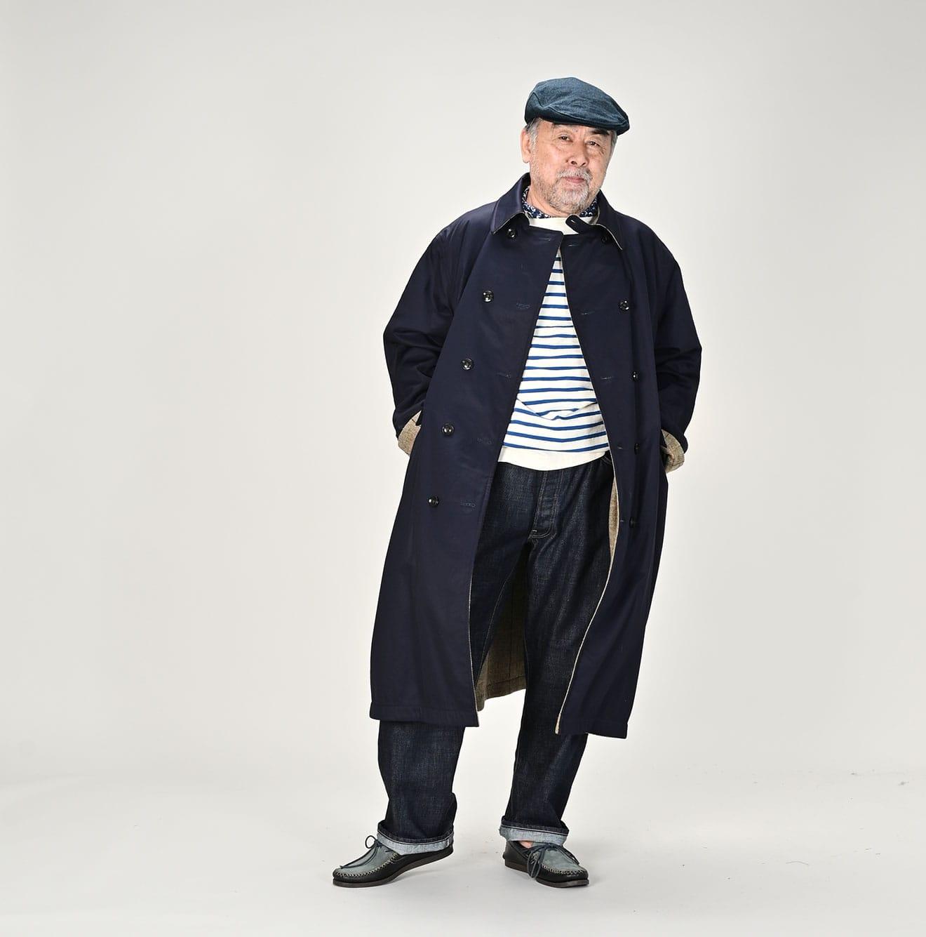 Gabardine Tweed 908 Reversible Coat – 45R GLOBAL