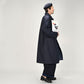 45R Indigo Gabardine Tweed 908 Reversible Coat