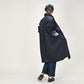 45R Indigo Gabardine Tweed 908 Reversible Coat