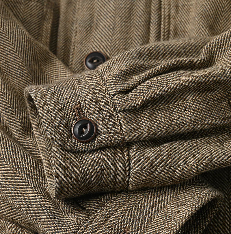 45R Indigo Flannel 908 4-Pocket Shirt - Image 15