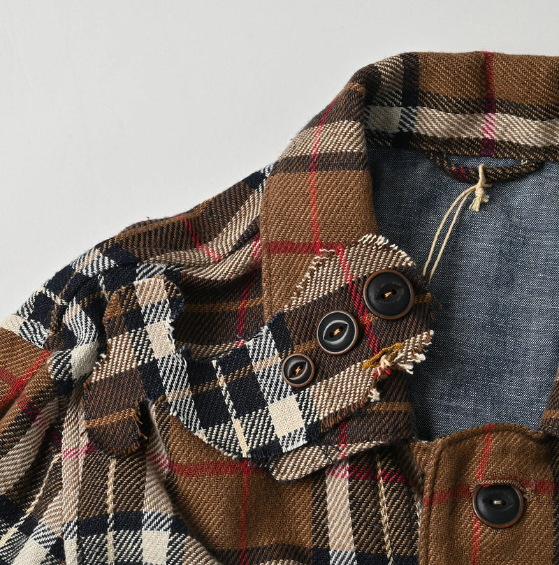 45R Indigo Flannel 908 4-Pocket Shirt - Image 22