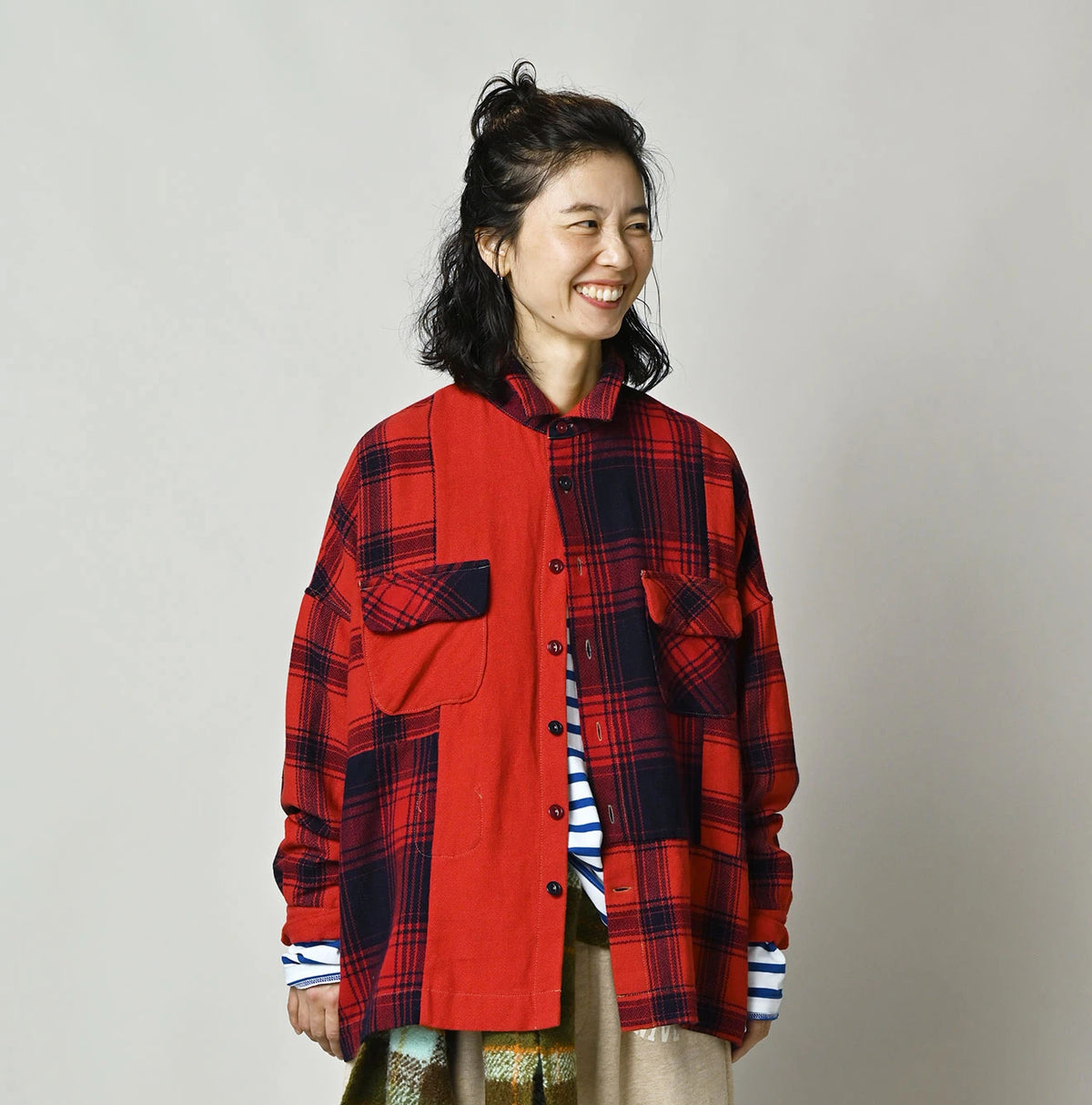 45R India Flannel 908 Buffalo Uma Shirt - Image 7