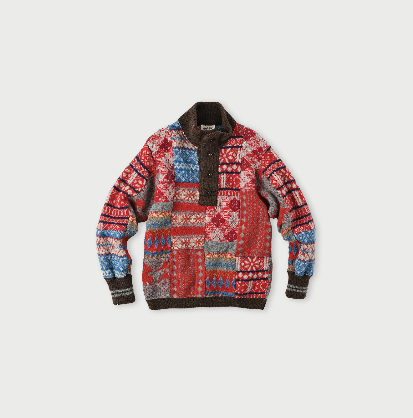 Patchwork 908 Henley Sweater
