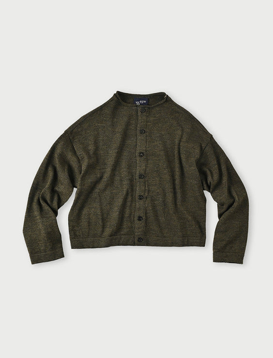 US Wool Knit-sewn Cardigan