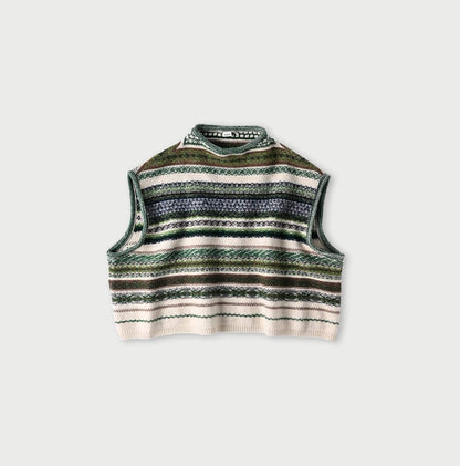 45R Dacapo Fair Isle M-vest