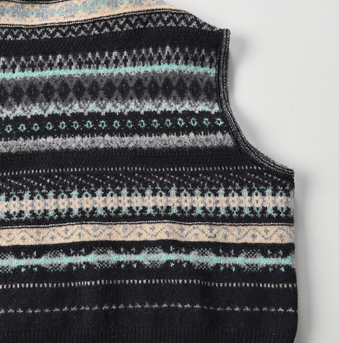 45R Dacapo Fair Isle M-vest