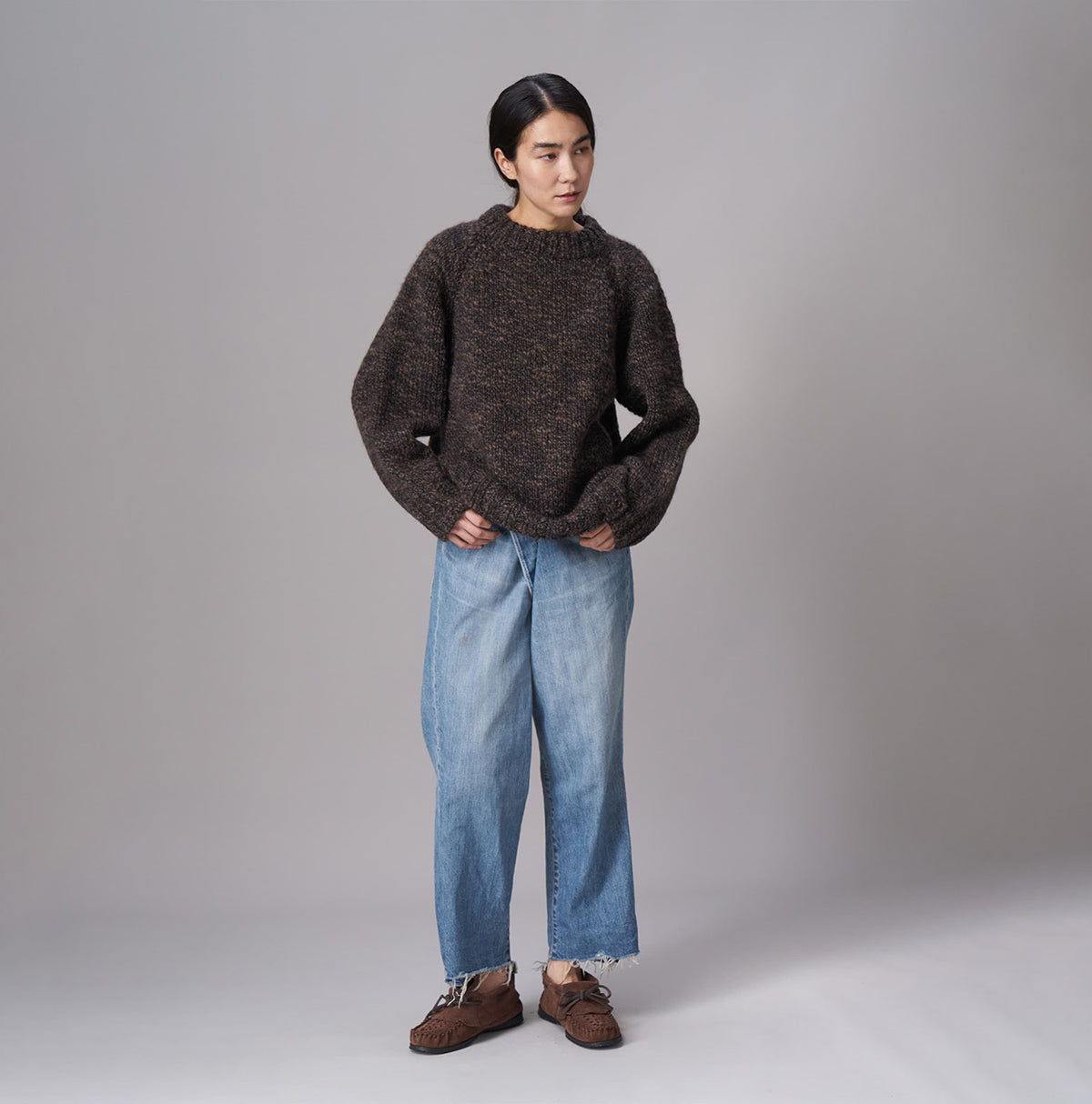 Mitsumoku Brown 908 Sweater