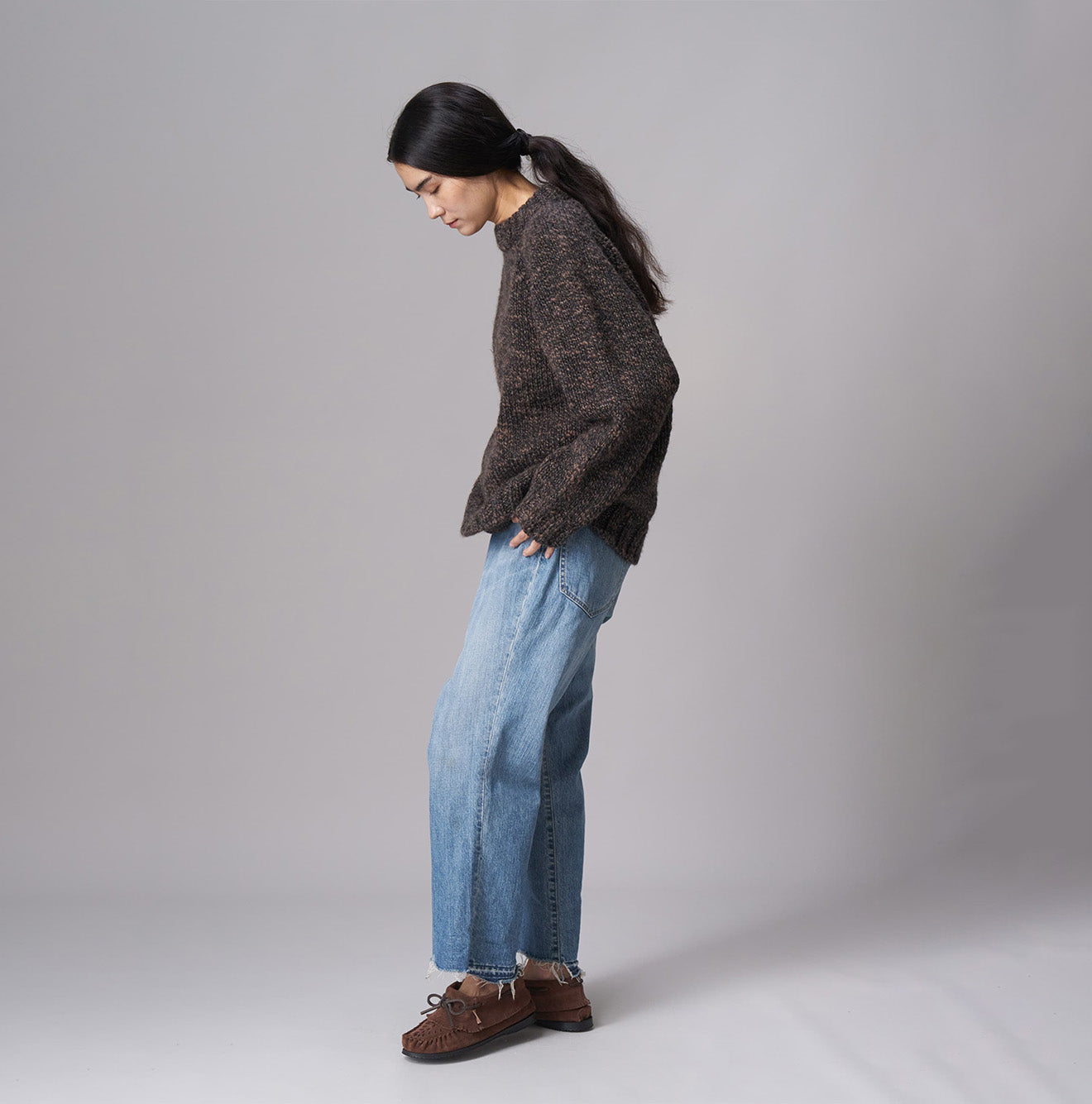 Mitsumoku Brown 908 Sweater