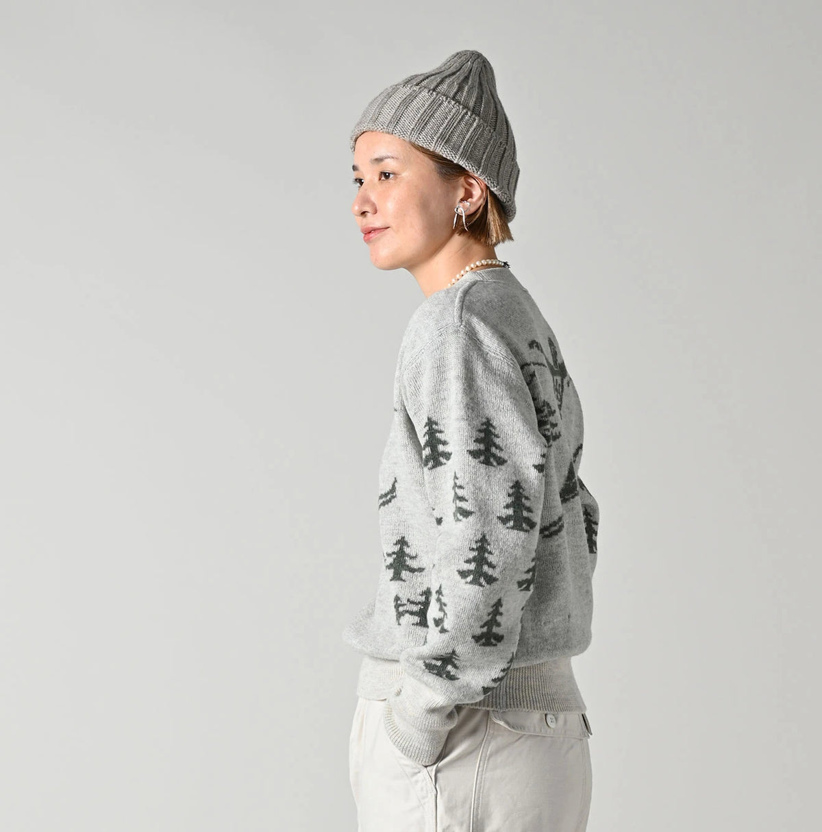 45R Snow Jacquard 908 Knit-sewn Sweater