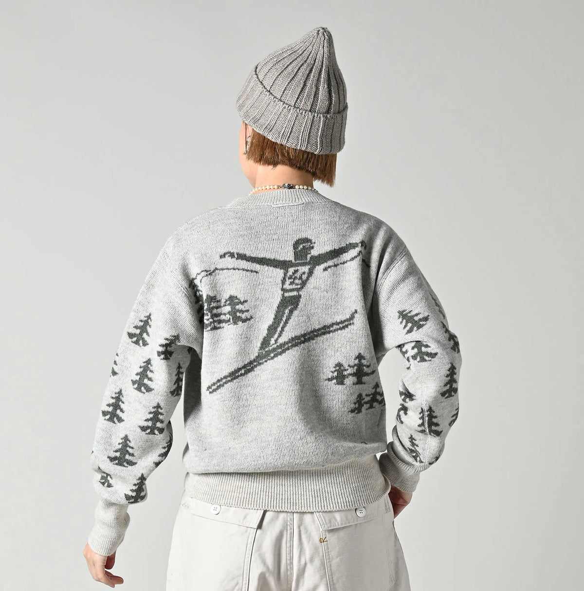 45R Snow Jacquard 908 Knit-sewn Sweater - Image 9