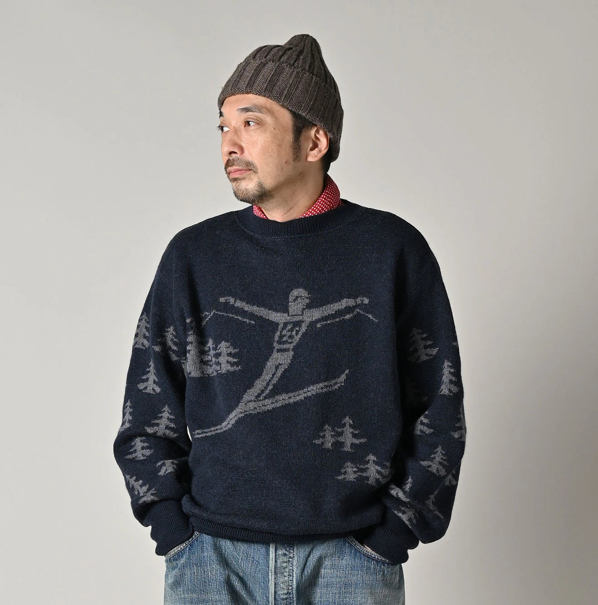 45R Snow Jacquard 908 Knit-sewn Sweater - Image 10