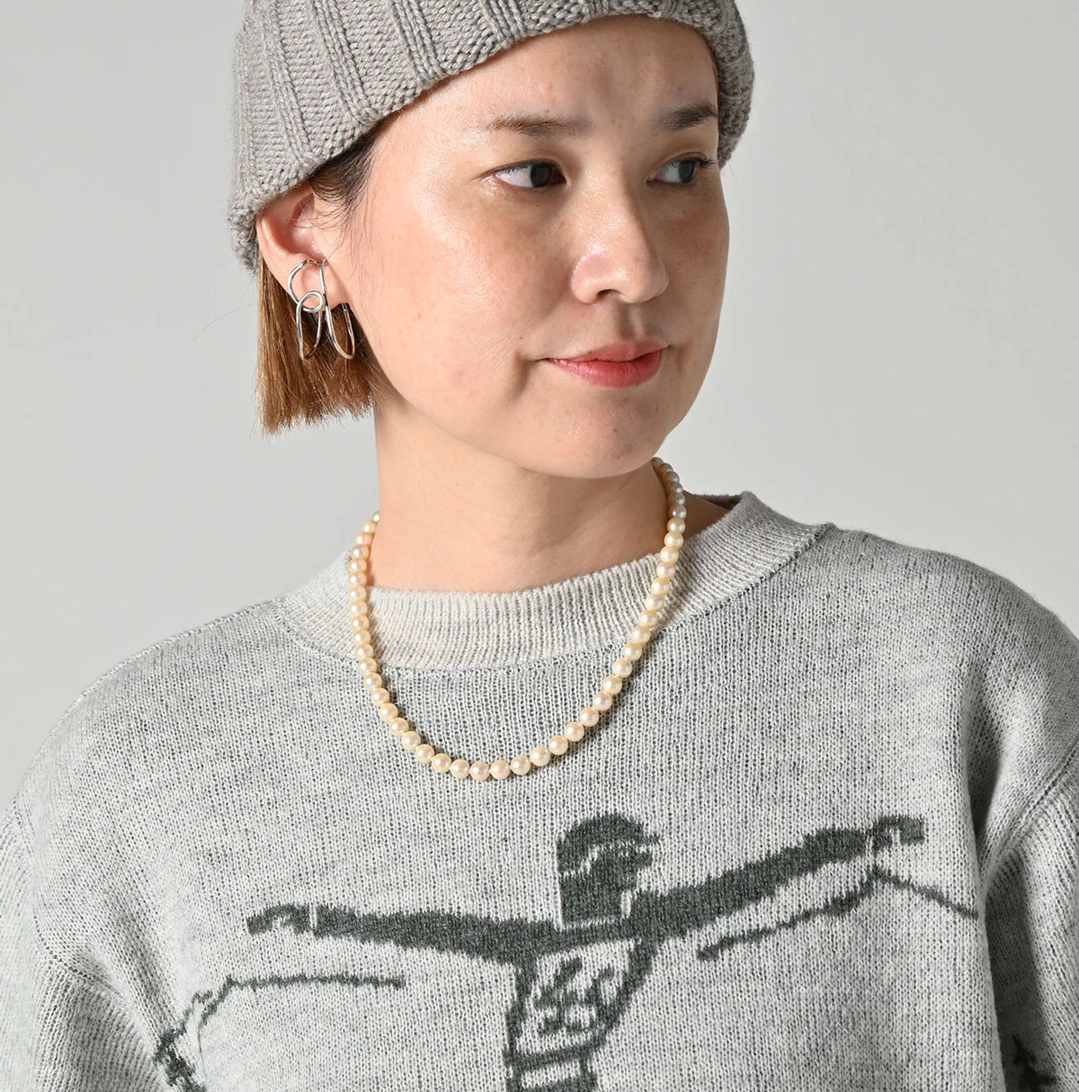 45R Snow Jacquard 908 Knit-sewn Sweater