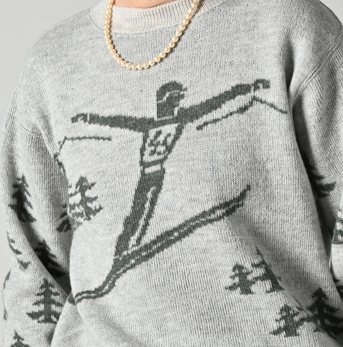 45R Snow Jacquard 908 Knit-sewn Sweater