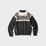 45R Snowflake Jacquard Smooth 908 Knit-sewn Blouson