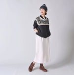 Snowflake Jacquard Smooth 908 Knit-sewn Blouson
