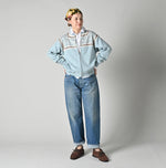 Snowflake Jacquard Smooth 908 Knit-sewn Blouson