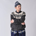 45R Snowflake Jacquard Smooth 908 Knit-sewn Blouson