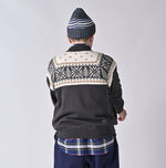 45R Snowflake Jacquard Smooth 908 Knit-sewn Blouson