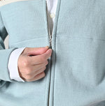 45R Snowflake Jacquard Smooth 908 Knit-sewn Blouson