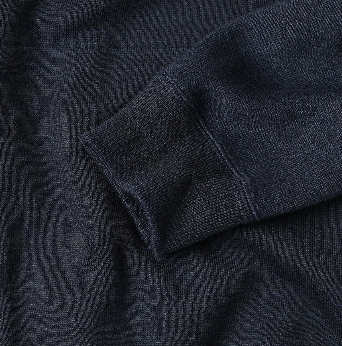 45R Indigo Snowflake Jacquard Smooth 908 Knit-sewn Blouson - Image 18