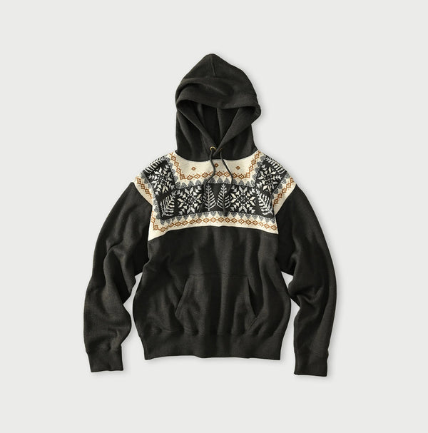 45R Snowflake Jacquard Smooth 908 Knit-sewn Hoodie