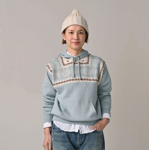 45R Snowflake Jacquard Smooth 908 Knit-sewn Hoodie