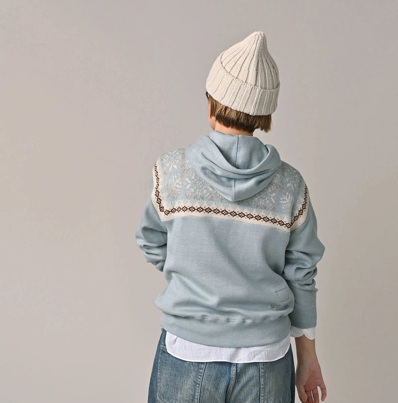 45R Snowflake Jacquard Smooth 908 Knit-sewn Hoodie - Image 5
