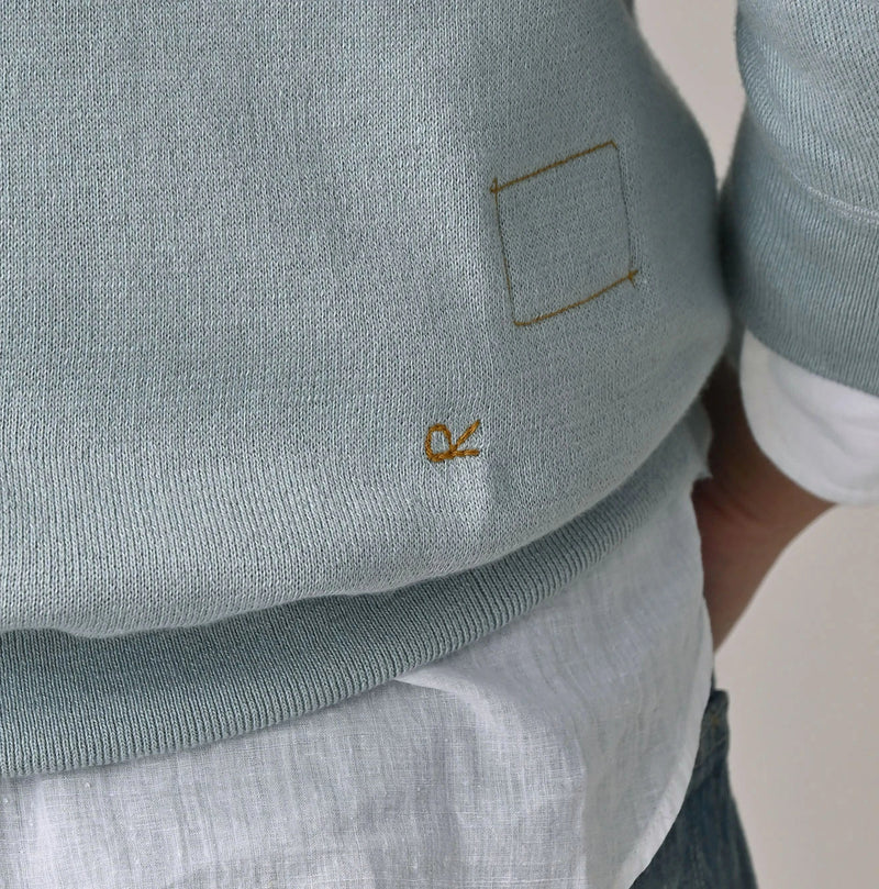 45R Snowflake Jacquard Smooth 908 Knit-sewn Hoodie - Image 9