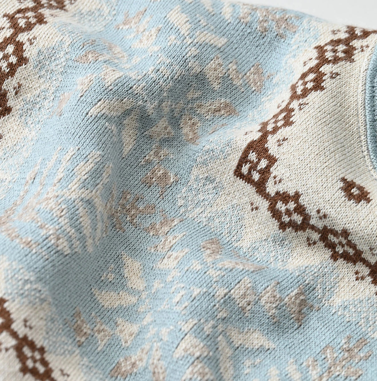 45R Snowflake Jacquard Smooth 908 Knit-sewn Hoodie - Image 12