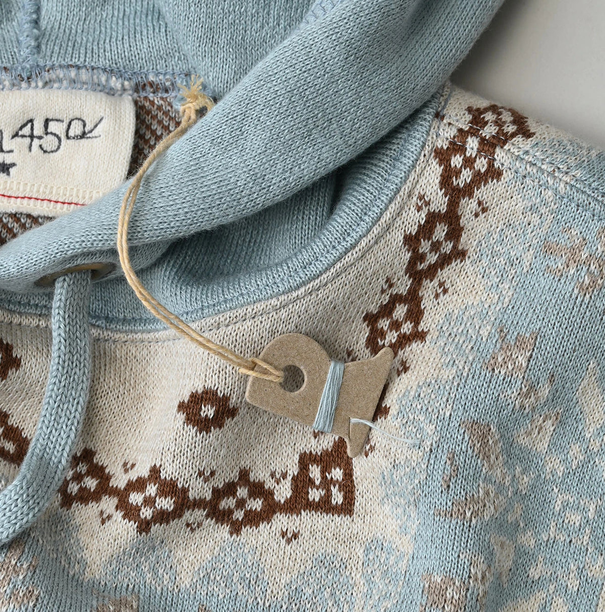 45R Snowflake Jacquard Smooth 908 Knit-sewn Hoodie